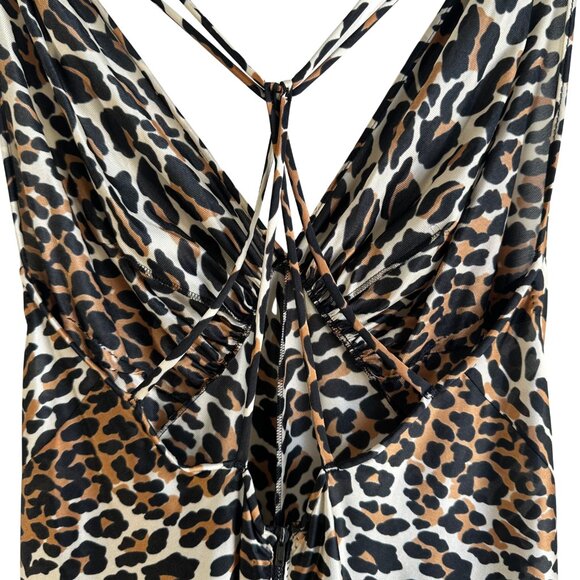Iconic Vintage 1960s Vanity Fair Leopard Print Maxi Dress – Size 32 (Small) - Picture 7 of 9